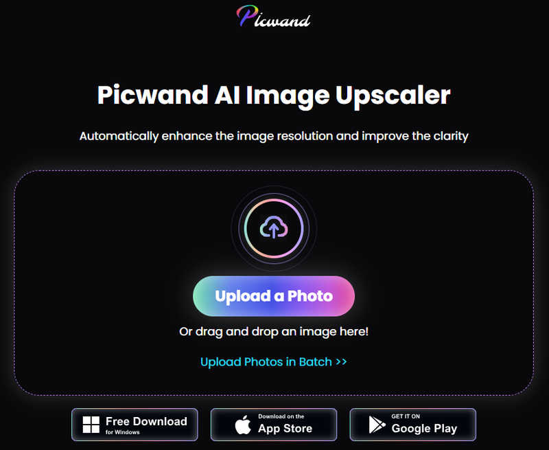 Upload a Photo in Picwand Online Tool