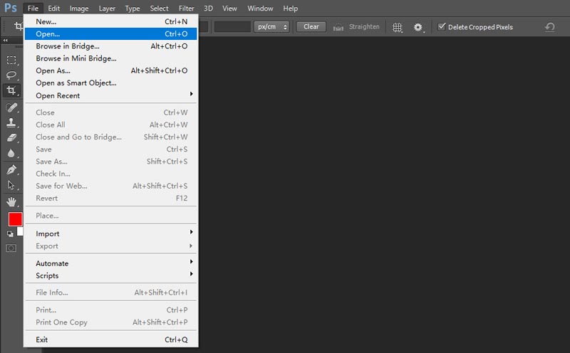 Add File in Photoshop