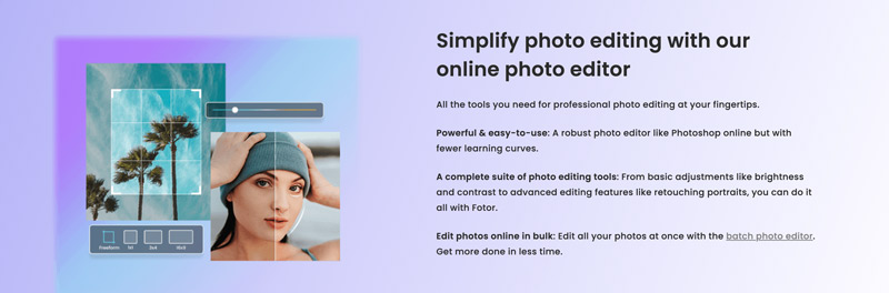 Fotor Photo Editor Key Features