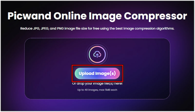 Upload Photo For Compression