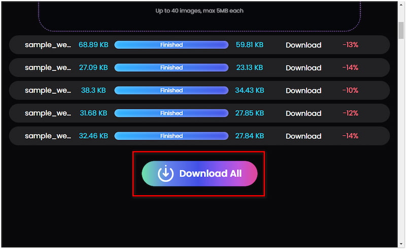 Download Compressed Images