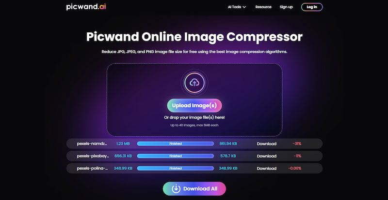 Export Compressed Images