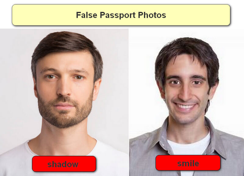 False Passport Photos