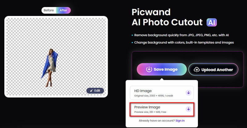 Picwand Export Image With Transparent Background