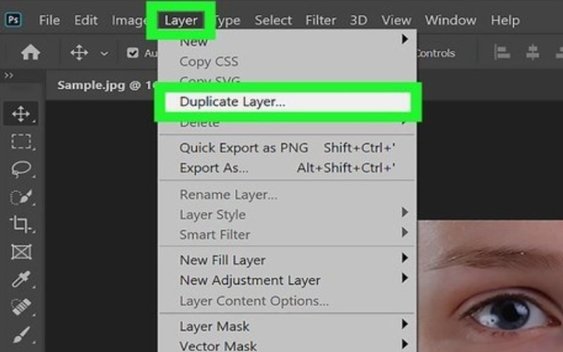 Select Duplicate Layer