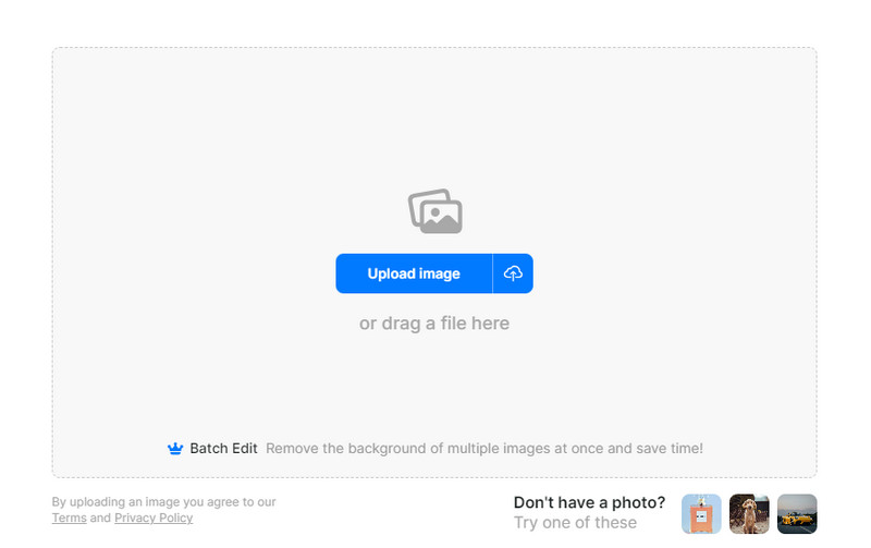 Upload Image in Pixelcut