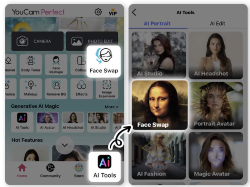 Youcam Perfect AI Tools