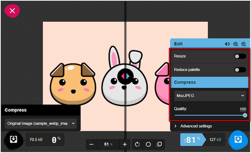 Configure Compression Settings