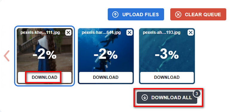 Optimizilla Download Compressed Images