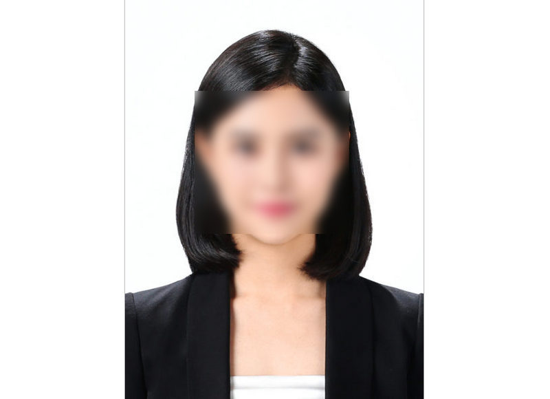 Passport Photo with White Background