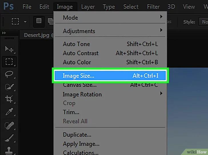 Photoshop Enhance Resolution Select Image Size