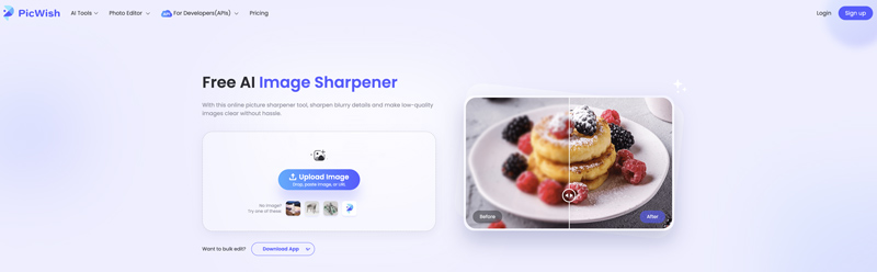 Picwish Free AI Image Sharpener