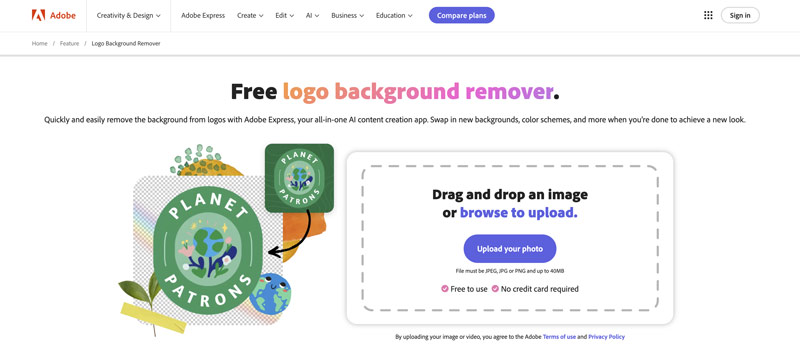 Adobe Express Free Logo Background Remover