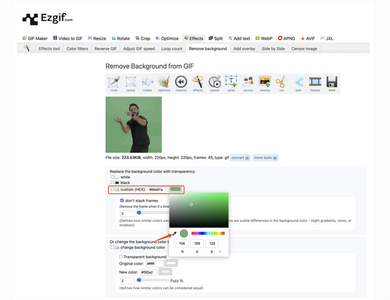 Remove Background From Gif Online Ezgif