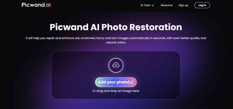 Picwand AI Photo Restoration Software